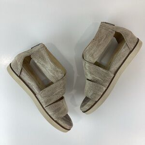 Bussola Beige Metallic Sandals | 40 (8)